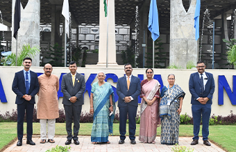 Image of The Governor visited the National Defence University, Gandhinagar, Gujarat